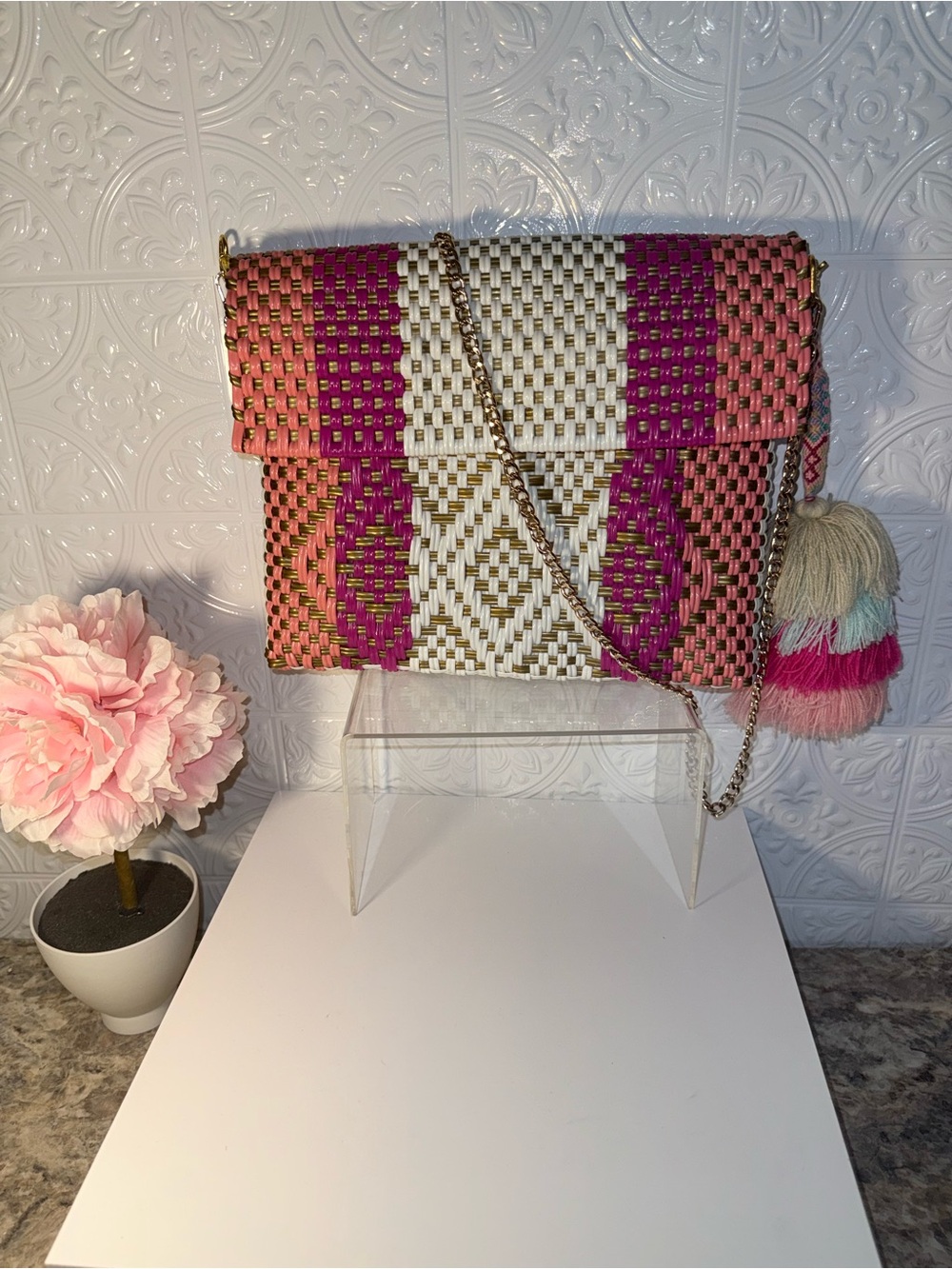 NEW Authentic Squeeze De Citron Clutch Shoulder Bag